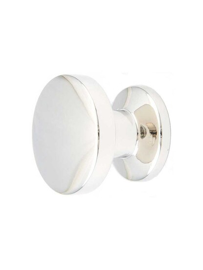 Northport Round Knob - 1 3/8 inch Diameter in Polished Nickel.